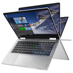 Lenovo Yoga 710 Convertible Laptop, Intel Core M3, 4GB RAM, 128GB SSD, 11.6 Full HD, Silver